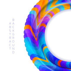 Aufkleber - Abstract circle with visual illusion of gradient. 3D vector effect.