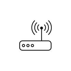 Wall Mural - Router related signal icon isolated