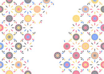 Poster - Chinese background card for concept design. Decorative vector border. Calendar poster. Chinese invitation template. Abstract concept graphic element. 2019 happy new year. Happy new year card design.