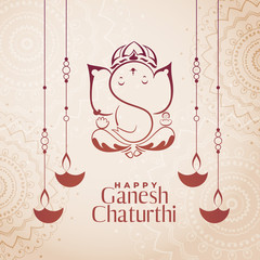 hindu culture festival of ganesh chaturthi background