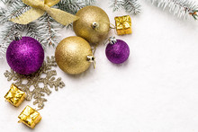Image With Christmas Ornaments.