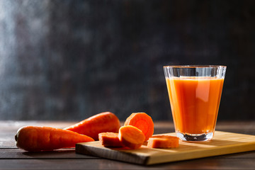 Wall Mural - Image with carrot juice.