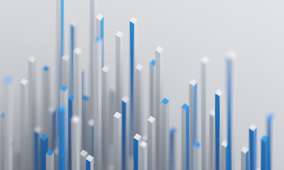Poster - Abstract 3d render, modern background, graphic design