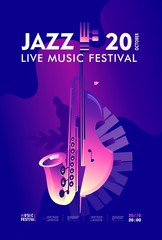 Wall Mural - jazz music poster