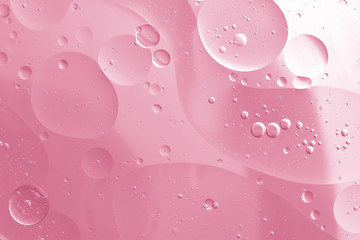 Canvas Print - Abstract Pink water bubbles background