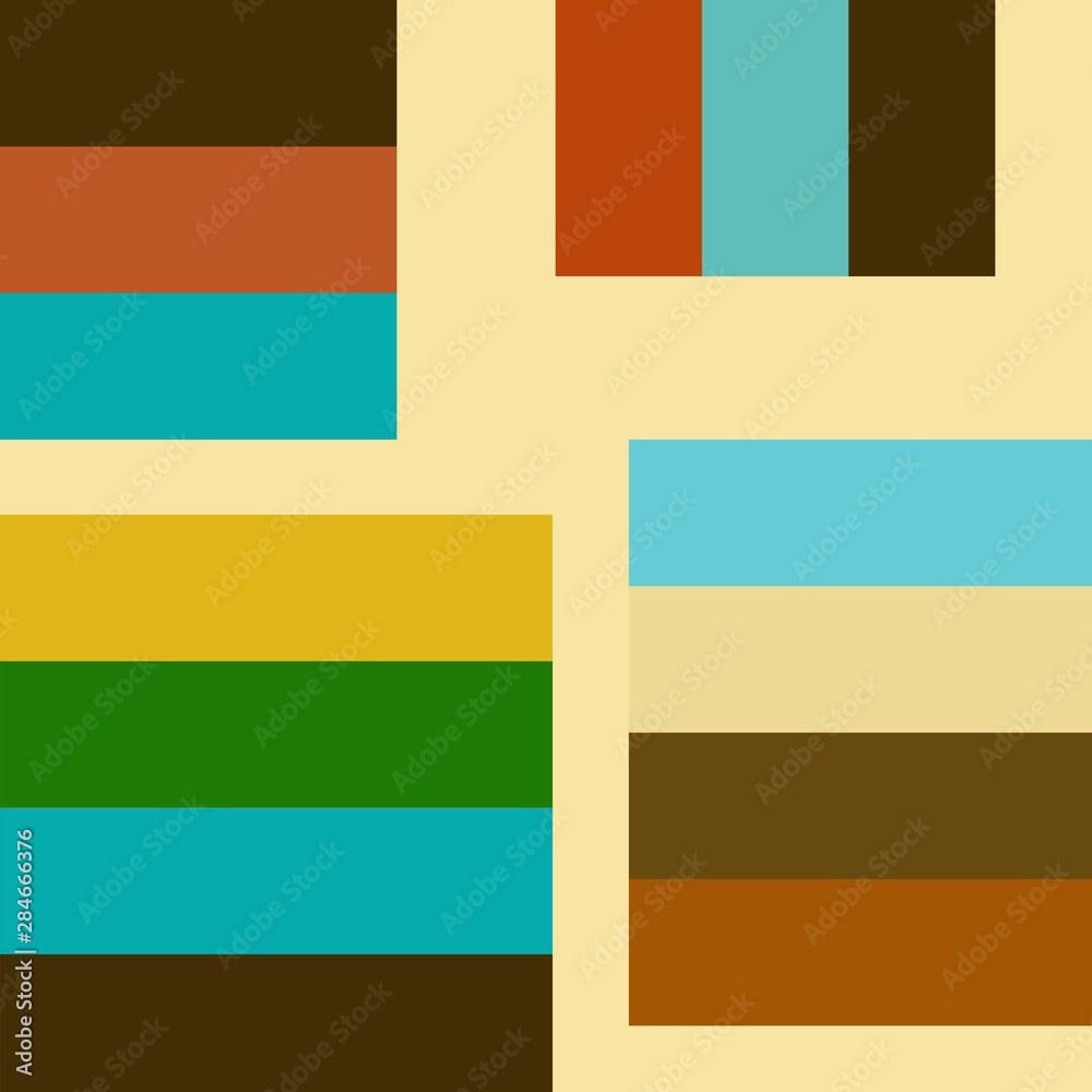 vintage retro color trend set for any design old style as 80th years ...