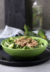 Sticker - cod liver salad for healthy eating