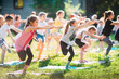 © davit85 - Yoga classes outside on the open air. Kids Yoga,