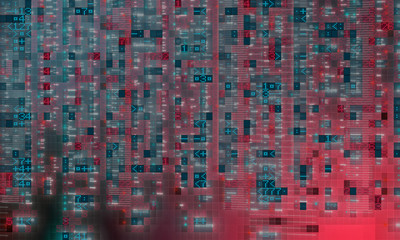 Software, web development, programming concept. Abstract Programming