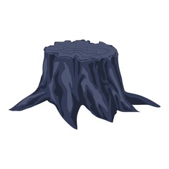 Poster - old tree stump icon. cartoon of old tree stump vector icon for web design isolated on white backgrou