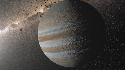 Wall Mural - majestic jupiter. real space in 4k