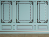 Fototapeta  - Classic interior wall with mouldings