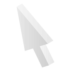 Poster - Mouse arrow icon. Isometric of mouse arrow vector icon for web design isolated on white background