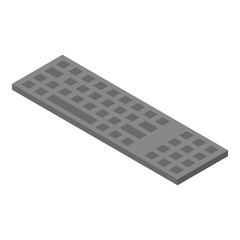 Poster - Computer keyboard icon. Isometric of computer keyboard vector icon for web design isolated on white background