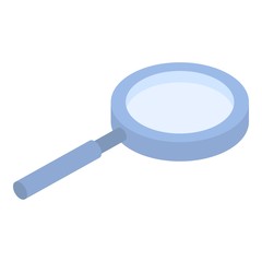 Wall Mural - Magnify glass icon. Isometric of magnify glass vector icon for web design isolated on white background