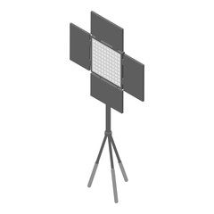 Poster - Photo studio spotlight icon. Isometric of photo studio spotlight vector icon for web design isolated on white background