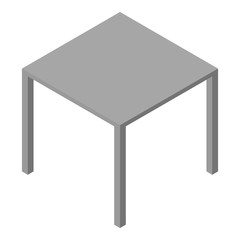 Poster - Square table icon. Isometric of square table vector icon for web design isolated on white background
