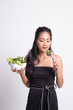 © halfbottle - Healthy Asian woman with salad.