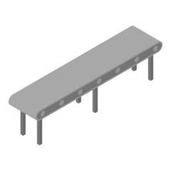 Poster - Factory line icon. Isometric of factory line vector icon for web design isolated on white background