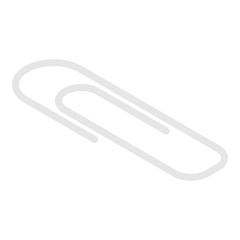 Poster - Metal clip icon. Isometric of metal clip vector icon for web design isolated on white background