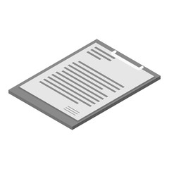 Poster - Checkboard icon. Isometric of checkboard vector icon for web design isolated on white background