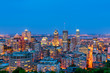 Skyline of Montreal Canada at Dusk 