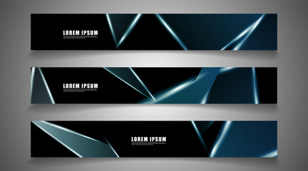 Wall Mural - minimal banner design. triangular shape vector design background. print templates for ad background