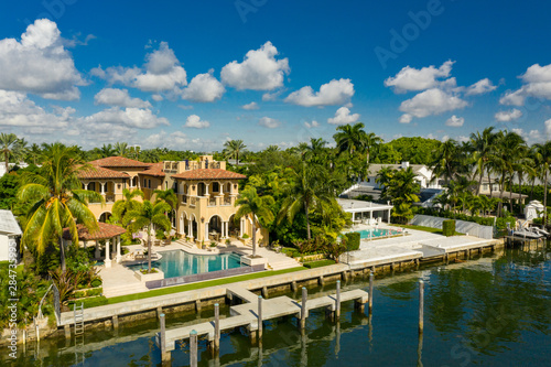 Luxury Miami Beach real estate aerial photography