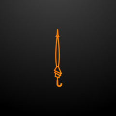 Poster - umbrella nolan icon. Elements of woman accessories set. Simple icon for websites, web design, mobile app, info graphics