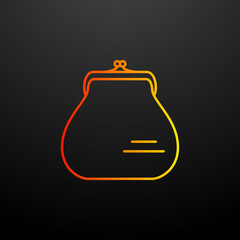 Aufkleber - woman purse nolan icon. Elements of woman accessories set. Simple icon for websites, web design, mobile app, info graphics