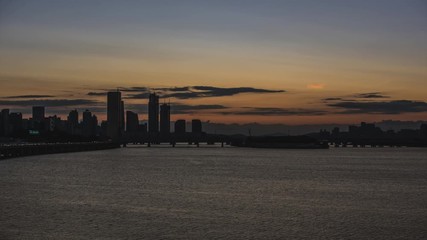 Wall Mural - Time lapse of Seoul City Skyline,South Korea