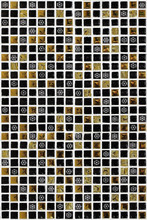 Small Black And Gold Mosaic Tiles Background