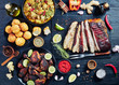 © myviewpoint - set of caribbean dishes on a table