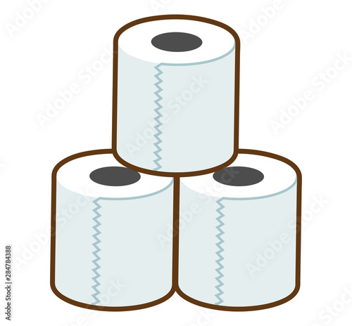 トイレットペーパー アイコン 線画 Stock Vector Adobe Stock