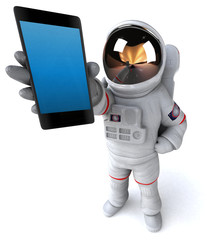 fun astronaut - 3d illustration