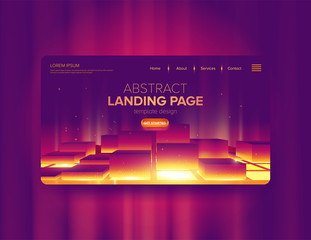 Poster - Abstract Landing Page Design