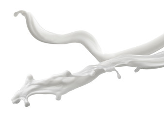 Wall Mural - milk splash drop white liquid