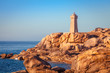 Ploumanac'h Lighthouse in Brittany, French Atlantic coast, France
