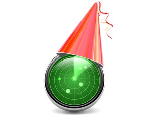 Poster - Radar with party hat