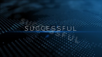Poster - Successful modern intro text 3D animation with lens flare and depth of field focus blur