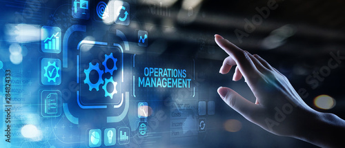 Fotomural Operation management Business process control optimisation industrial technology concept