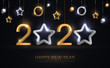 © kotoffei - 2020 New Year baubles with star