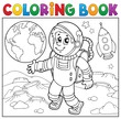 Coloring book astronaut theme 2