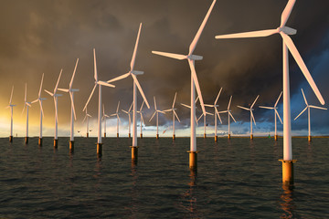 Wall Mural - offshore wind farm