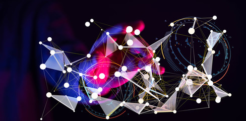 Software, web development, programming concept. Abstract Programming
