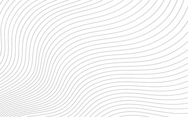 abstract wavy background. thin line on white.