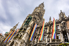 Rainbow Flags In Munich