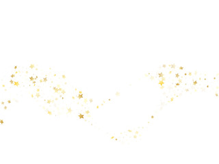 Wall Mural - Magic gold sparkle texture vector star background.