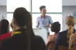© wavebreak3 - Asian businessman speaks at a business seminar