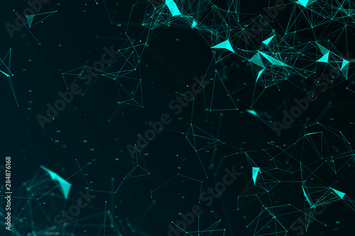 Creative digital polygons background